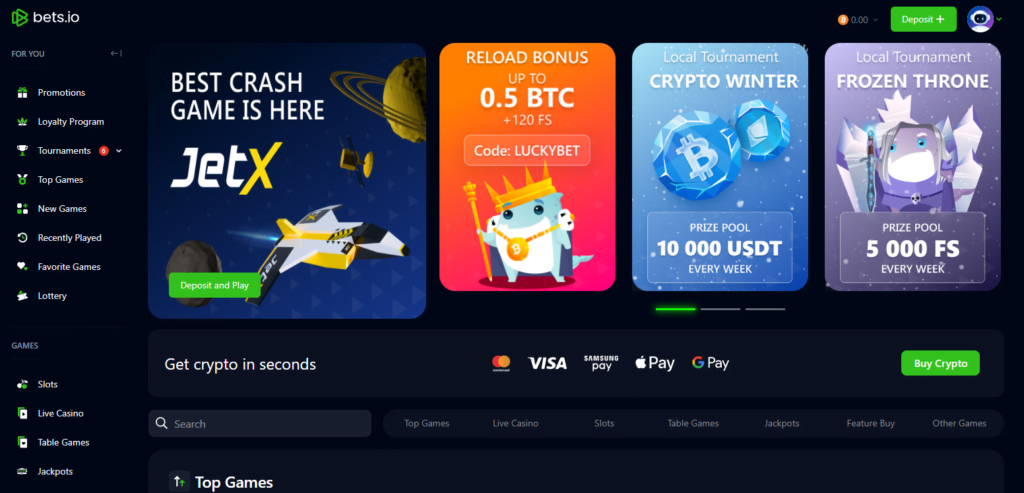 Bets. Io is an online gaming platform that offers a wide variety of betting options to its users