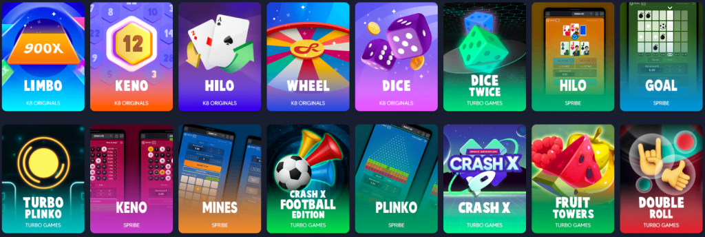 K8 Casino boasts a diverse collection of games from top providers like NetEnt and Microgaming, ensuring quality and variety for players. 