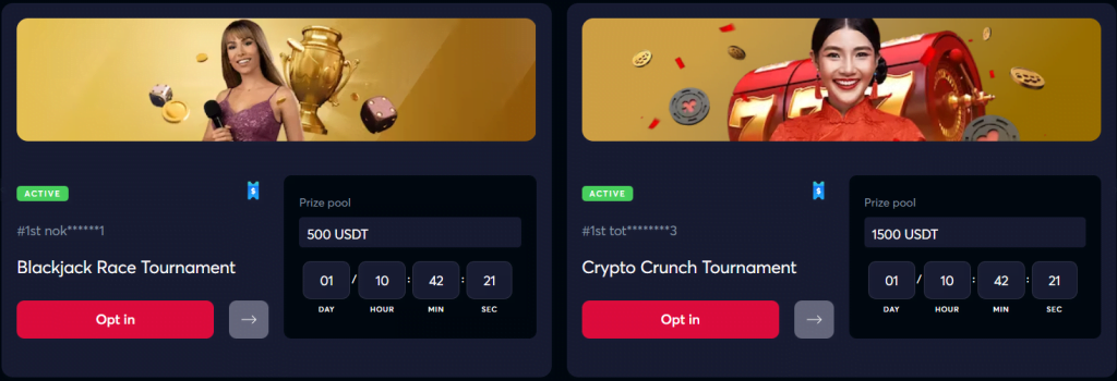 LiveCasino.IO also offers a variety of ongoing promotions for existing players