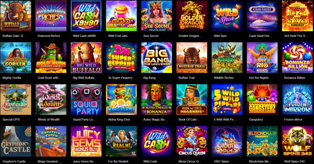 Mirax Casino boasts an impressive selection of slots, ranging from classic 3-reel games to modern video slots with immersive graphics and bonus features