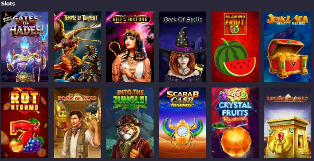 PowBET's casino section boasts a vast selection of slot games, catering to players with different preferences.