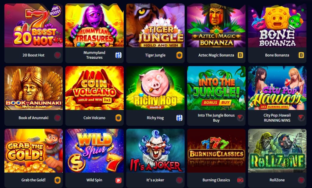 HellSpin boasts an extensive collection of slot games, with hundreds of titles from top providers such as NetEnt, Microgaming, and Play'n GO