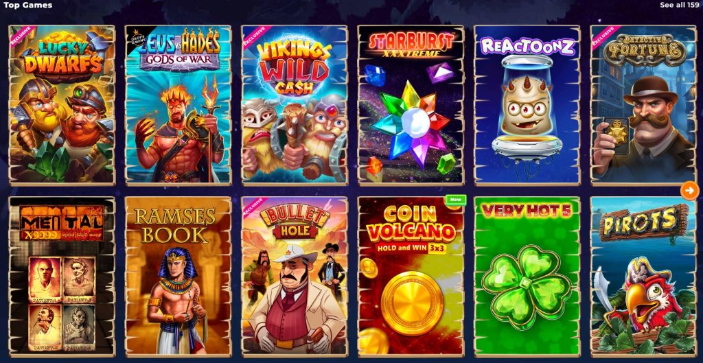 Wazamba boasts an impressive collection of slot games from over 40 top providers