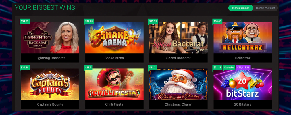 BitStarz features a clean, modern, and user-friendly website design that makes it easy for players to navigate and find their favorite games.