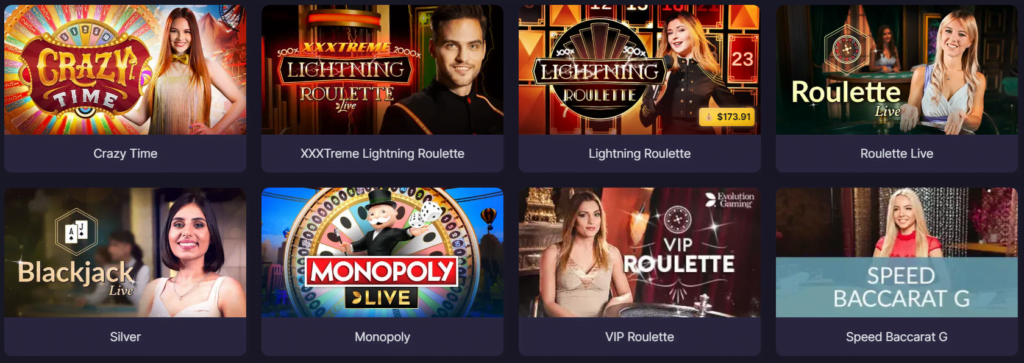 BitStarz's live casino section brings the thrill of a real casino experience to your screen