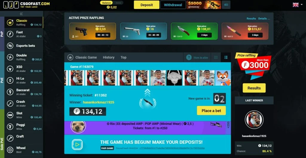 CSGOFast: A Top Choice for CS2 Gambling Enthusiasts