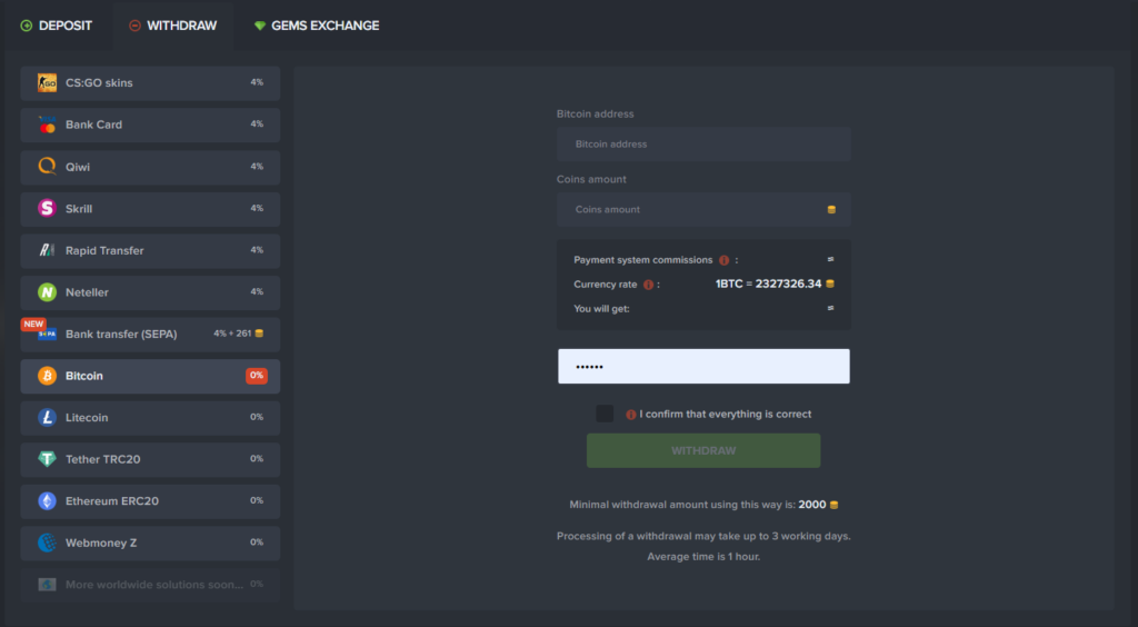 CSGOPositive Withdrawal Methods 💳