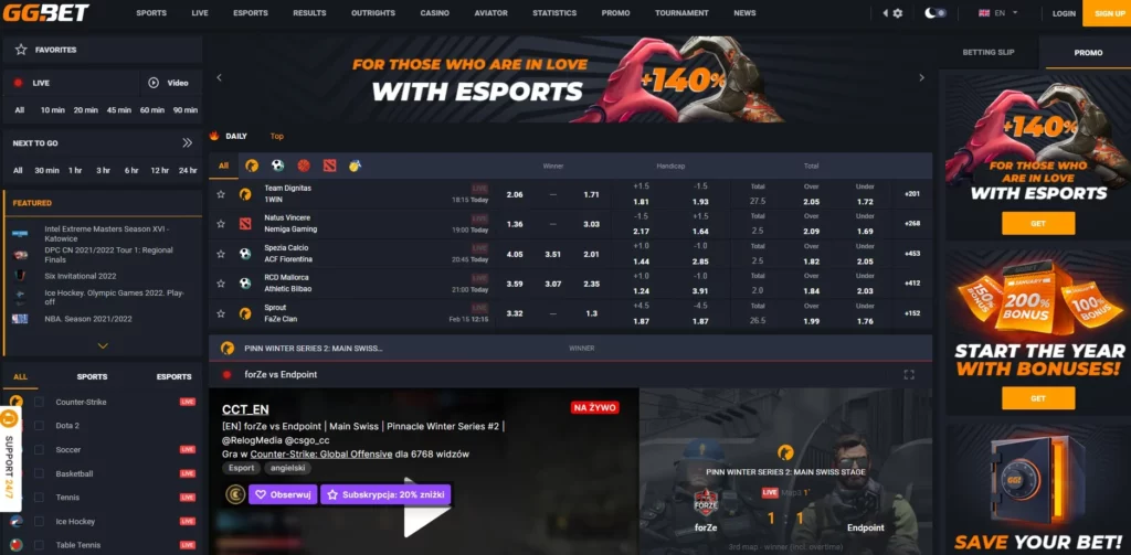 GG.BET: Your Gateway to Premium eSports and Casino Gaming 