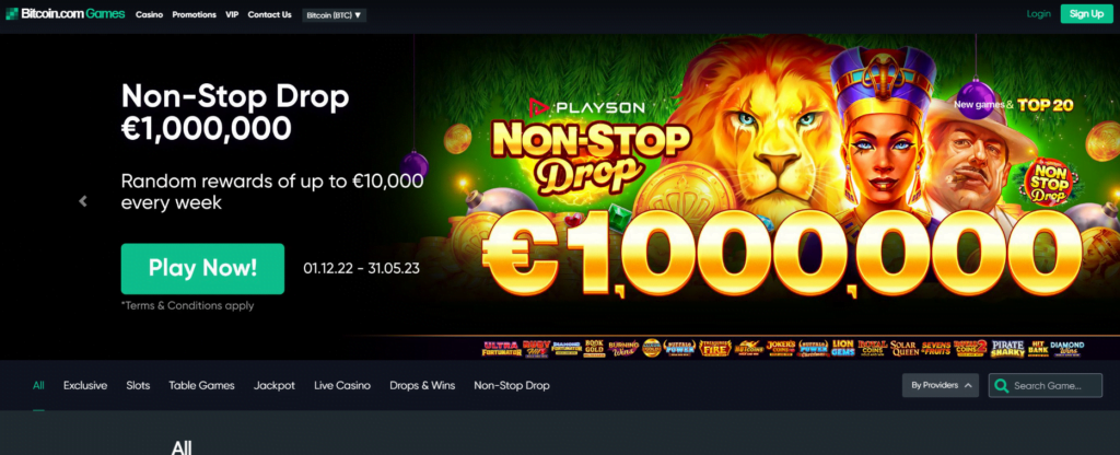 Bitcoin Games offers a sleek and user-friendly website design that is easy to navigate