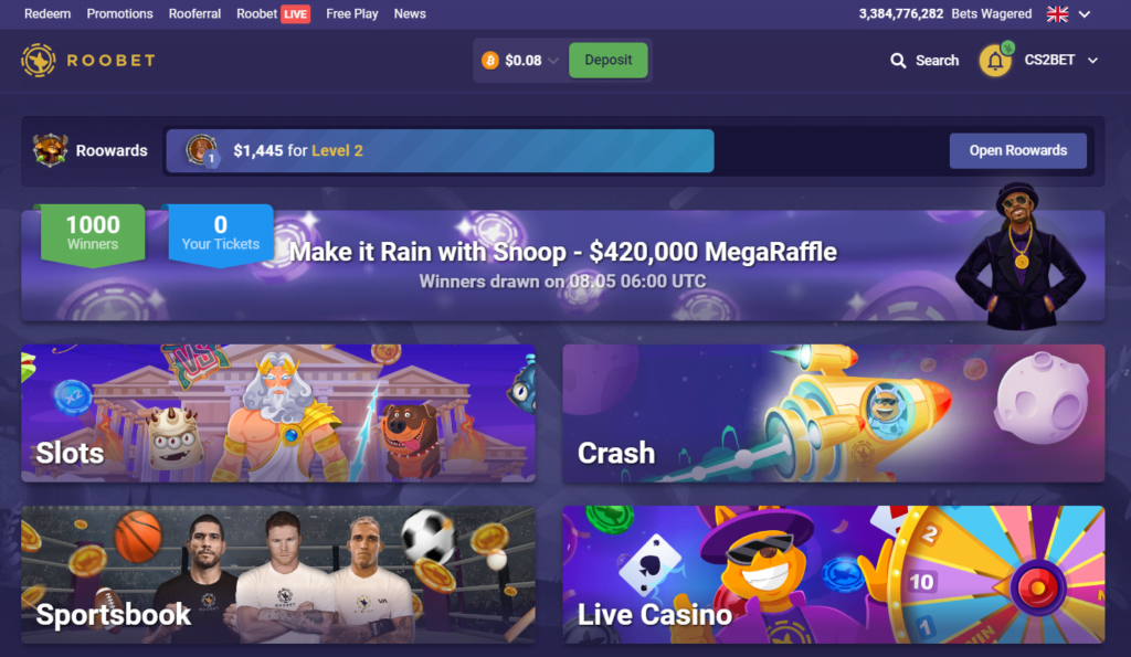 In-depth review of Roobet, an online casino that has quickly gained popularity among casino enthusiasts