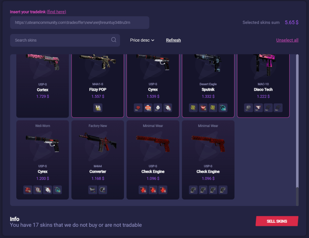 CS2 Skin Marketplace | Skinout.gg - Your Gateway to Skins